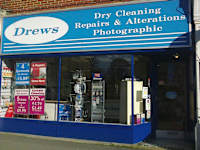 Drews Dry Cleaning logo, handyman in Banstead