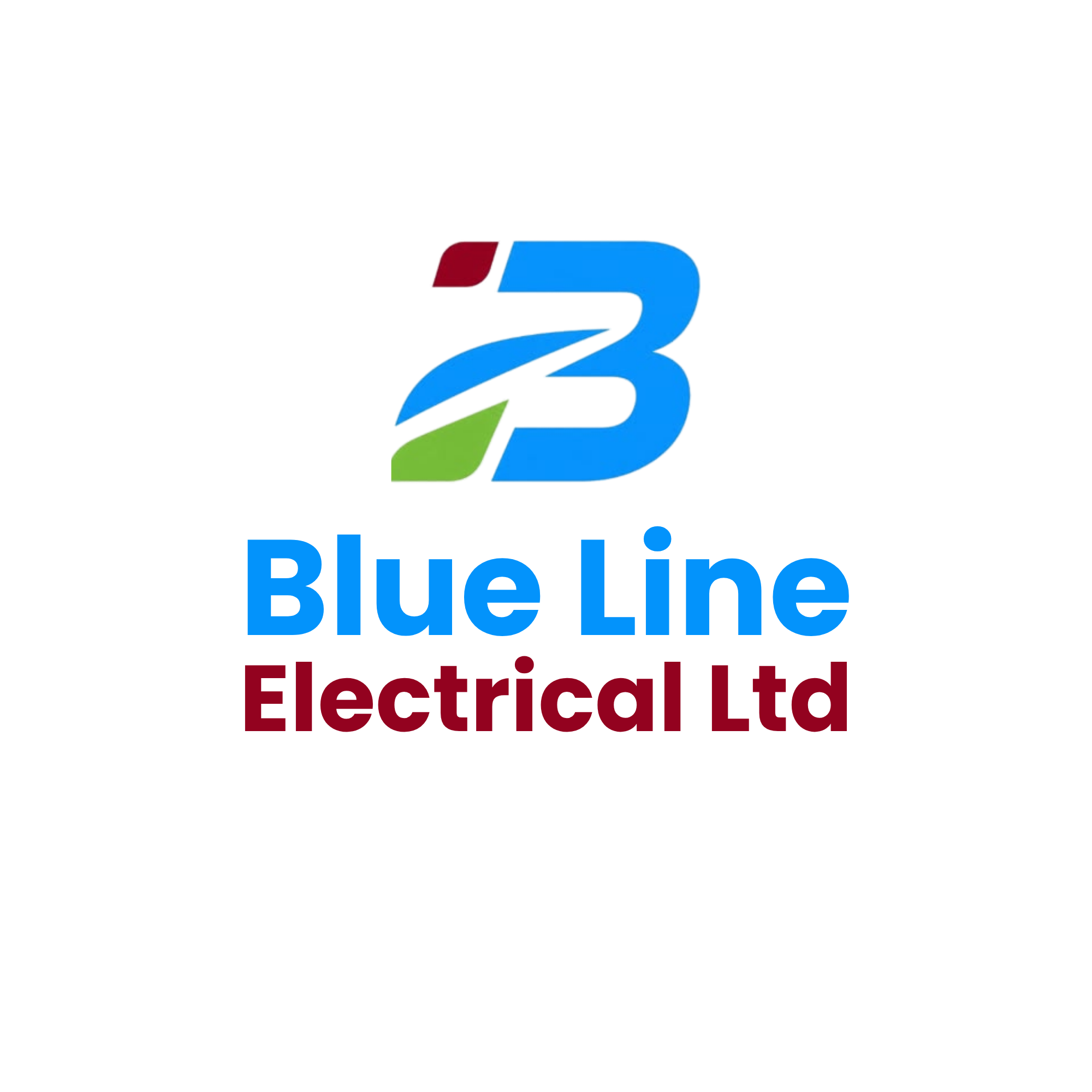 Blue Line Electrical logo, electrician in Fleet