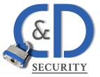 C & D Security logo, locksmith in Theale