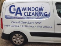 C&A Window Cleaning logo, window cleaner in Eston