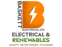 Baskett Electrical Ltd logo, EV charger installer in Martlesham Heath