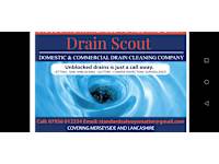 Drain Scout logo, drainage engineer in Southport