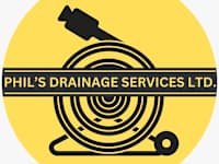 Phil's Drainage Services logo, drainage engineer in Fleet