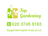 Top Gardening Services London logo, gardener in London