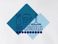 BMF Windows logo, window cleaner in Fishguard