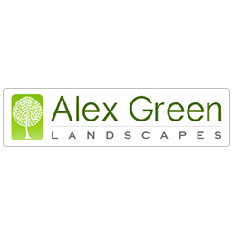 Alex Green Landscapes logo, driveway and patio installer in Winchester
