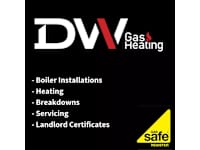 DW Gas & Heating logo, heating engineer in Portsmouth