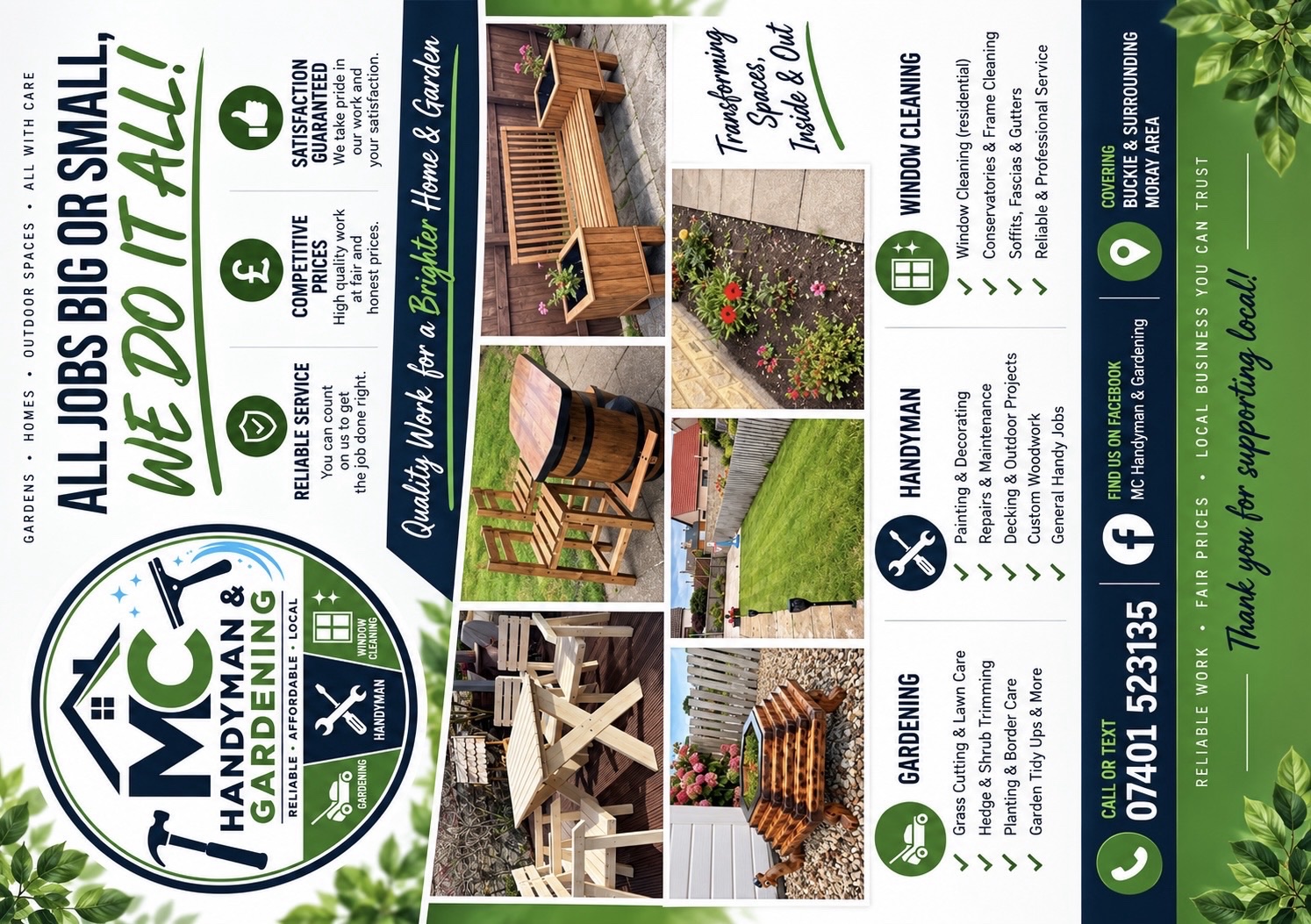MC Handyman & Gardening, gardener in Findochty
