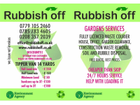 Rubbish Off Ltd logo, rubbish and waste clearance specialist in London