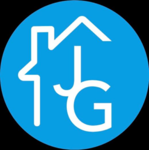 JG Exterior Services logo, fascia, soffit and guttering installer in West Moors