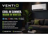 Ventiq Ltd logo, air conditioning engineer in Birmingham