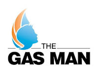 The Gas Man Plumbing & Heating logo, appliance repair engineer in Banstead