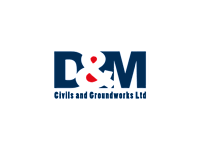 D and M Groundworks Ltd logo, builder in Chickerell