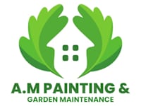 A.M Painting & Garden Maintenance logo, gardener in Bournemouth
