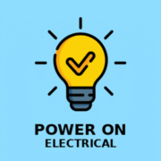 Power on Electrical logo, EV charger installer in High Wycombe