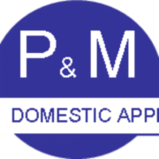 P & M Domestics logo, appliance repair engineer in Gosport