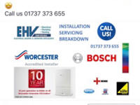E H V Services logo, carpenter in Banstead