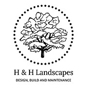 H & H Landscapes Group Ltd logo, gardener in Havant
