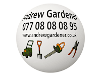 Andrew Gardener logo, gardener in London