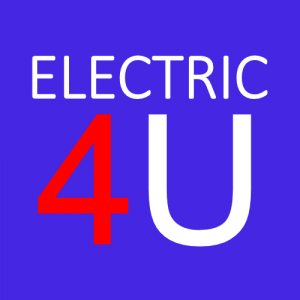 Electric4U logo, electrician in Surbiton
