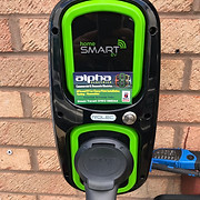 Alpha Electrics logo, EV charger installer in Kidderminster