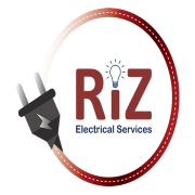 Riz Electrical Services logo, EV charger installer in Bedford