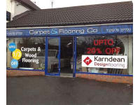Carpet & Flooring Co logo, damp proofer in Farnborough
