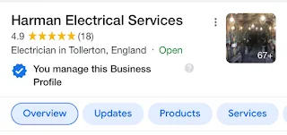 Harman Electrical Services logo, EV charger installer in Tollerton