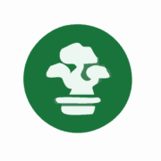 The Real Green Gardener Ltd logo, gardener in Poole