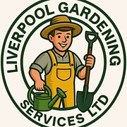 Liverpool Gardening Services Ltd logo, gardener in Litherland