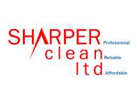 Sharper Clean Ltd logo, window cleaner in New Haw, West Byfleet and Sheerwater