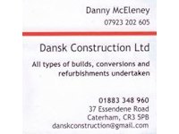 Dansk Construction logo, flooring fitter in Caterham
