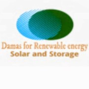 Damas for Renewable Energy logo, EV charger installer in Georgeham
