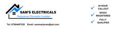 Sam's Electricals logo, electrician in Fazeley