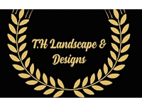 T.H Landscape & Designs logo, gardener in Portsmouth