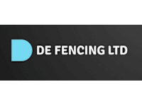 D E Fencing Ltd logo, fencing and gate installer in Charlesfield