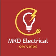 Mkd electrical services logo, electrician in Braintree