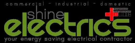 Shine Electrics logo, electrician in Banstead