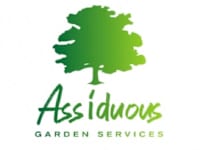 Assiduous Garden Services logo, gardener in Caterham