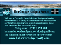 Home Solutions Handyman Services logo, handyman in Wadebridge