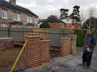 Poddy Build Ltd logo, bricklayer in Ipswich