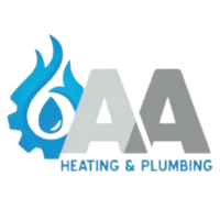 AA Plumbing and Heating logo, air conditioning engineer in Leicester