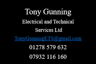 Tony Gunning Electrical and Technical Services Ltd logo, EV charger installer in Bridgwater