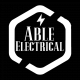 Able Electrician logo, EV charger installer in Tamworth