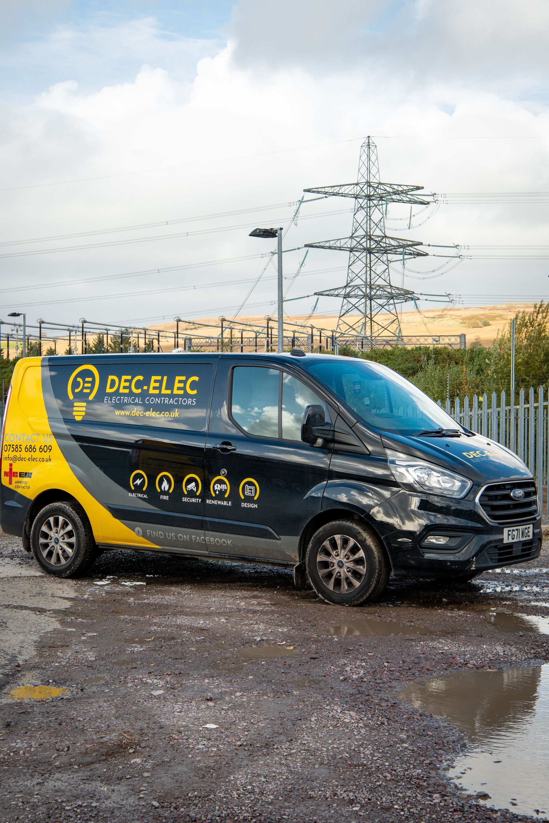 Dec-Elec Ltd logo, electrician in Aberdare
