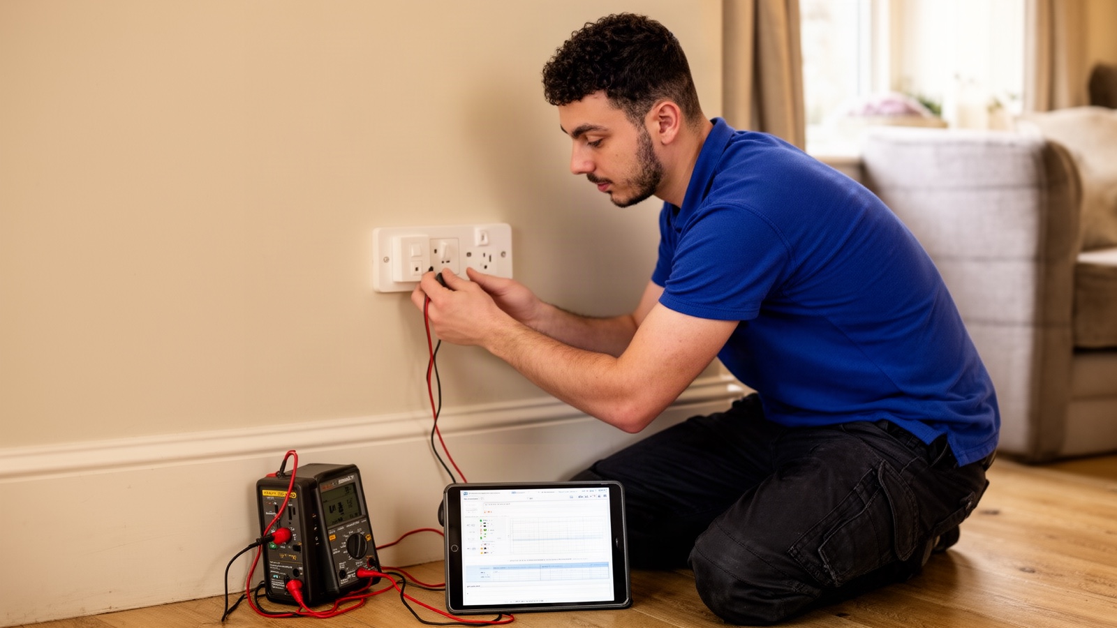 Valandi testing a socket outlet