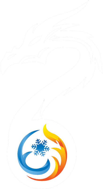 Dragon HVAC Ltd logo, air conditioning engineer in Caerphilly