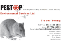 Pestop logo, pest controller in Wythenshawe