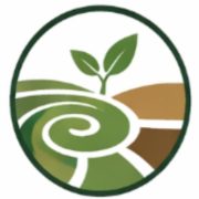 Resilient Gardens logo, gardener in Darlington