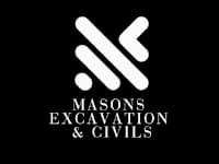 Masons Excavation and Civils logo, plasterer in Motcombe